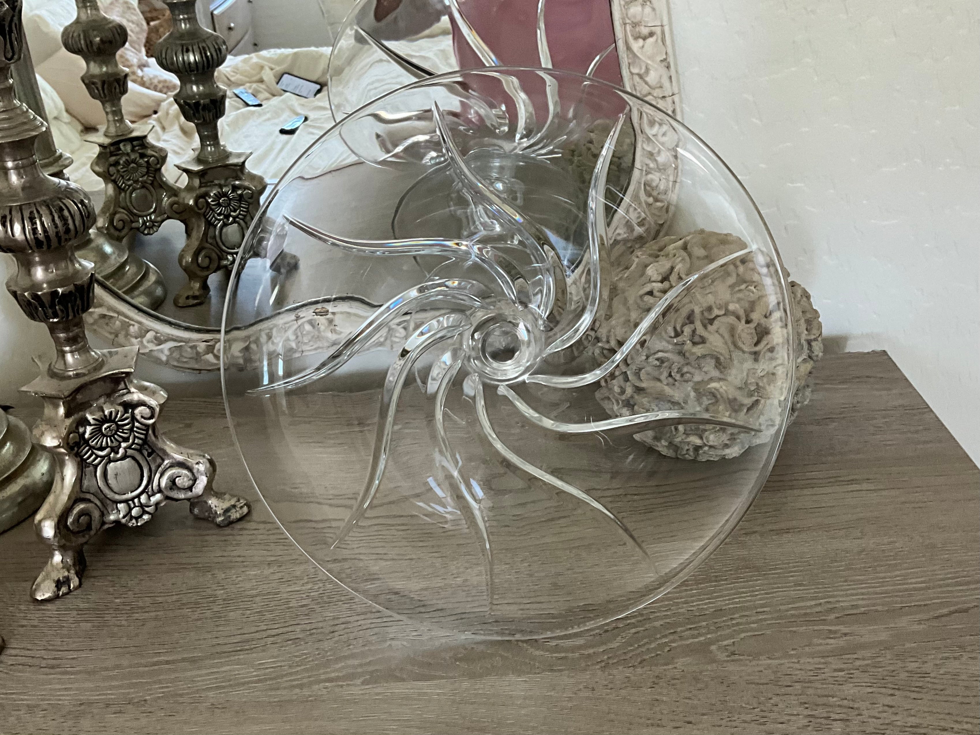 J.G. Durand Crystal Clerval Pedestal Bowl, France