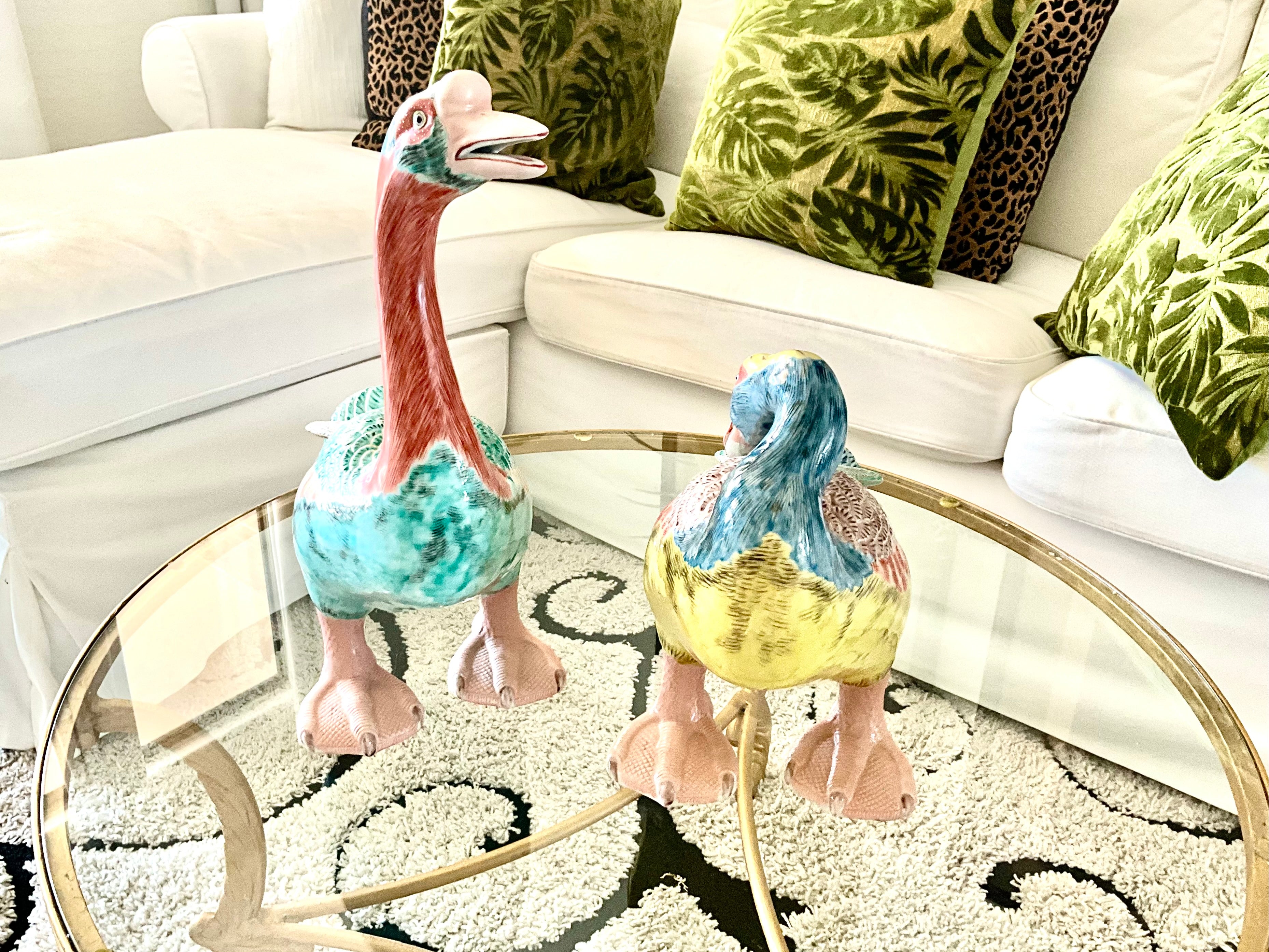 Vintage Pair of Large Andrea by Sadek Kutani Geese