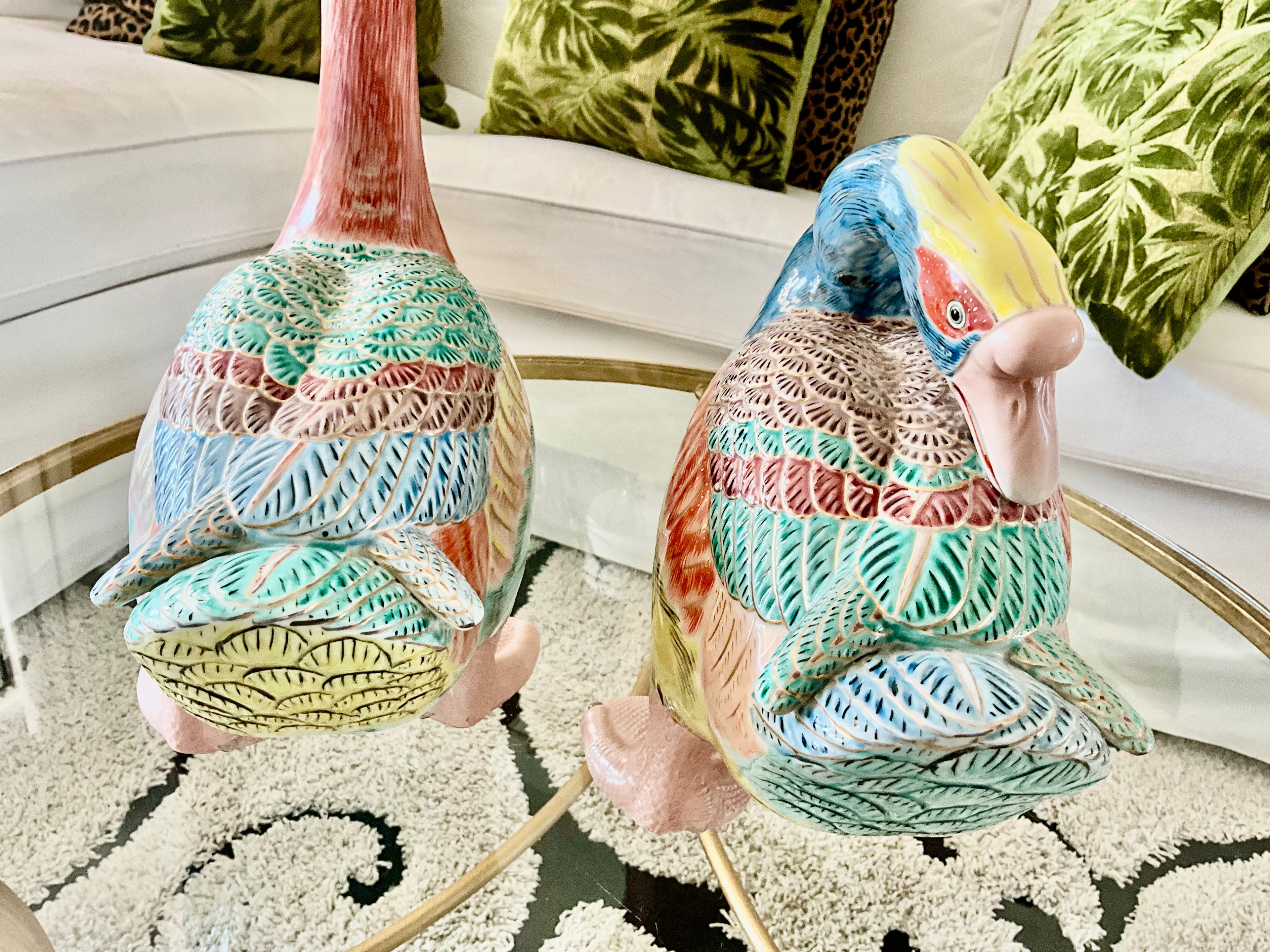 Vintage Pair of Large Andrea by Sadek Kutani Geese