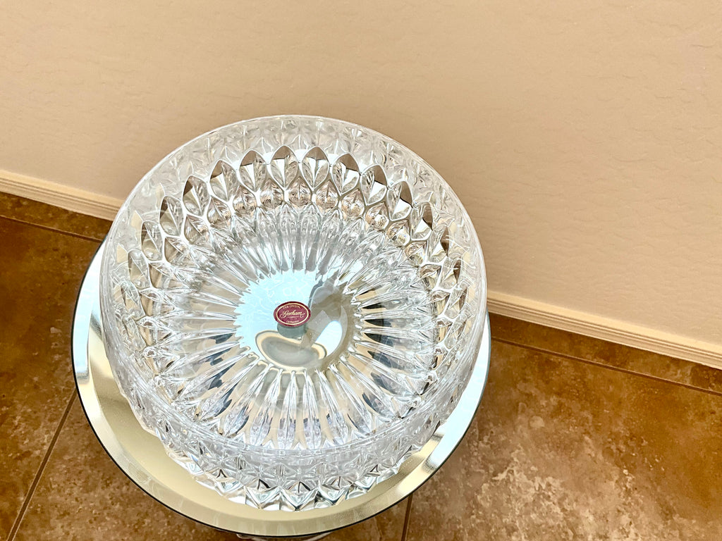 Gorham Althea Heavy Crystal Serving Bowl, Germany