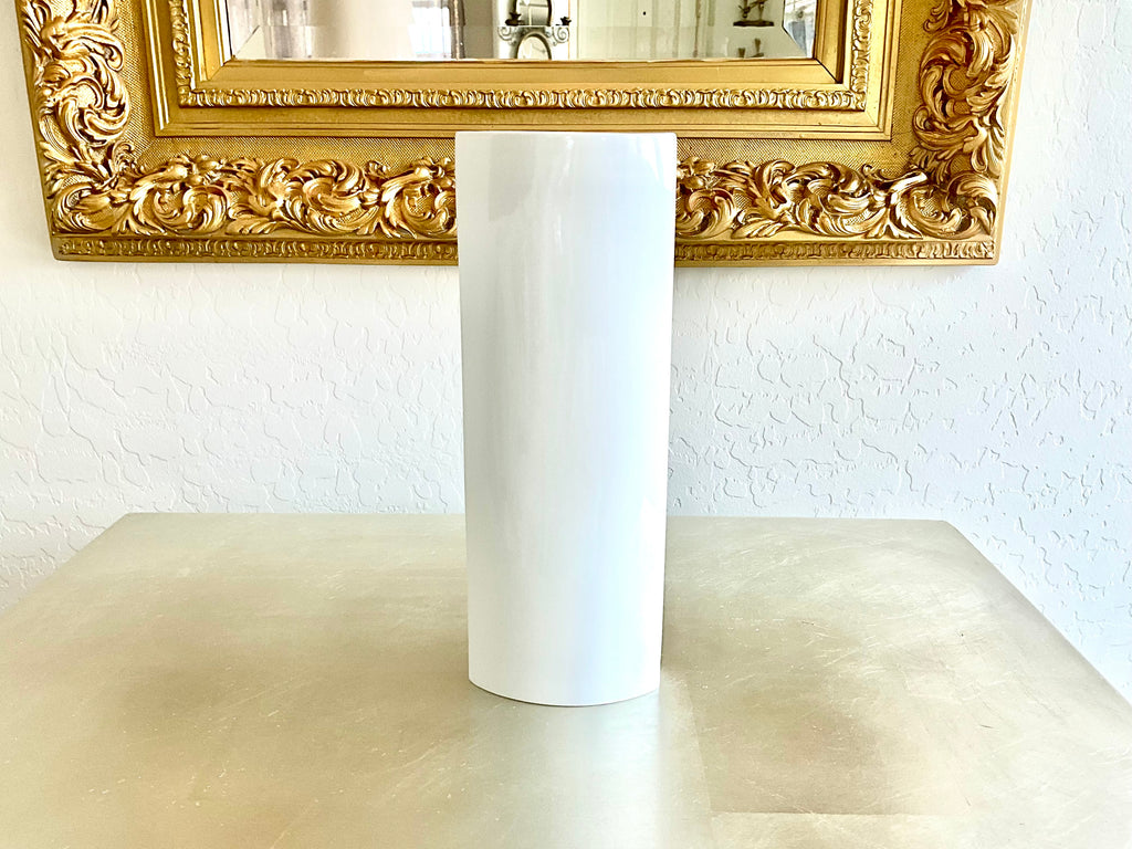 Mid-Century Modern Furstenberg White Porcelain Minimalist Vase
