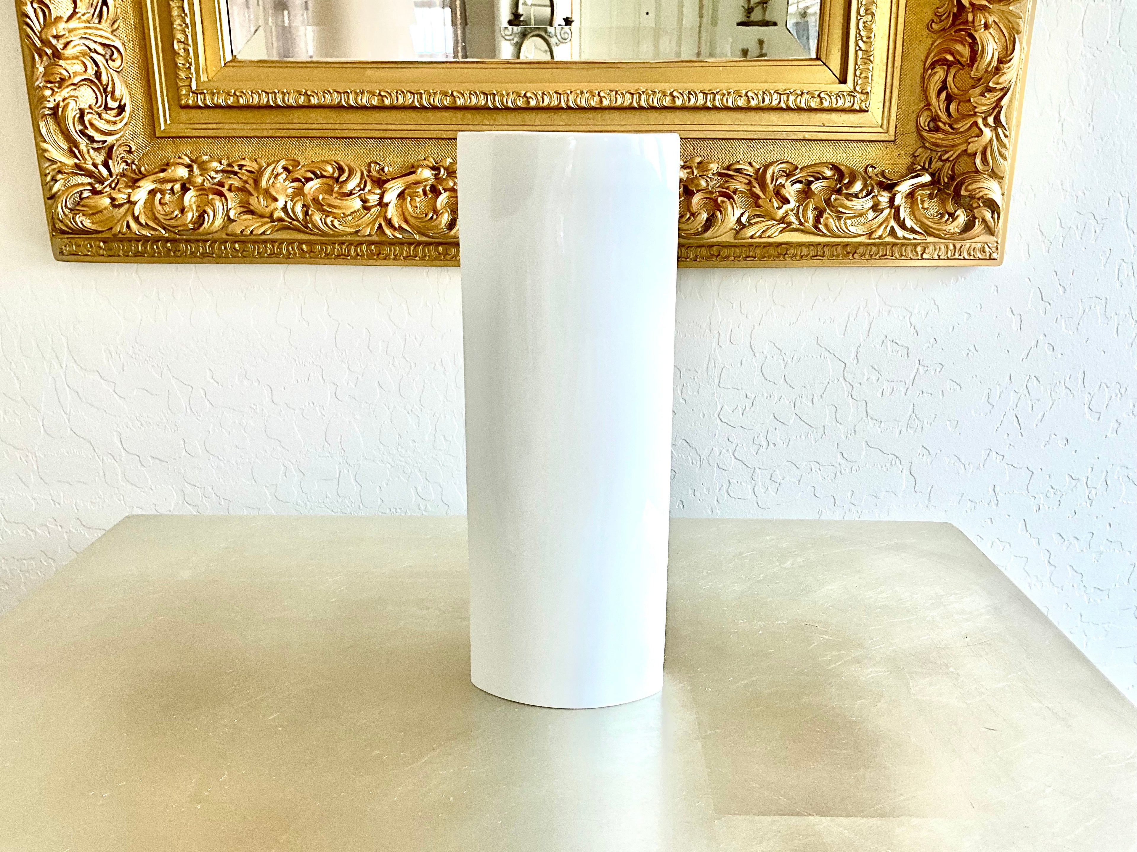 Mid-Century Modern Furstenberg White Porcelain Minimalist Vase
