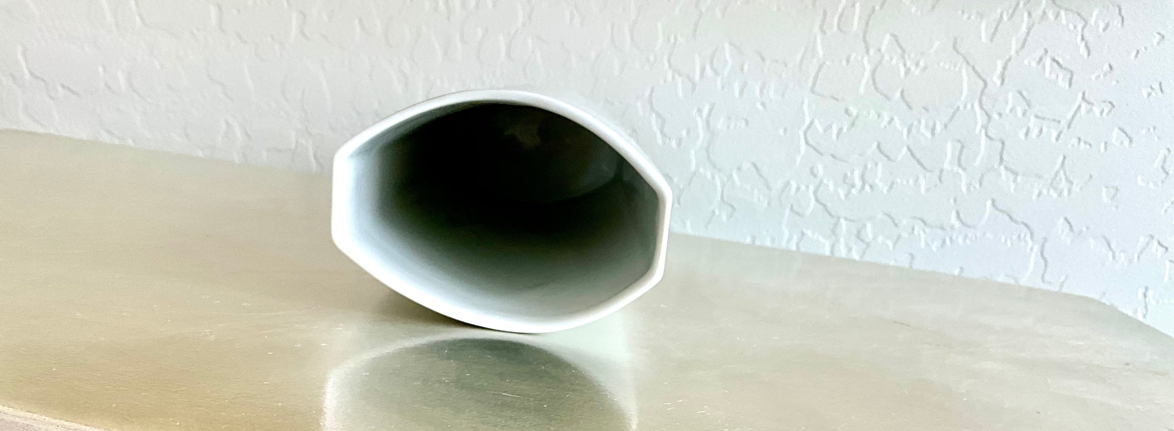 Mid-Century Modern Furstenberg White Porcelain Minimalist Vase