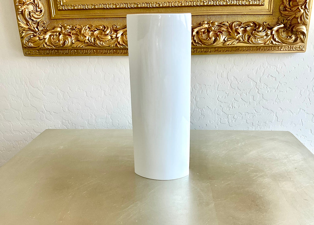 Mid-Century Modern Furstenberg White Porcelain Minimalist Vase