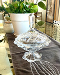 Vintage Flawless Lead Glass/Crytal Pedestal Dish with Lid