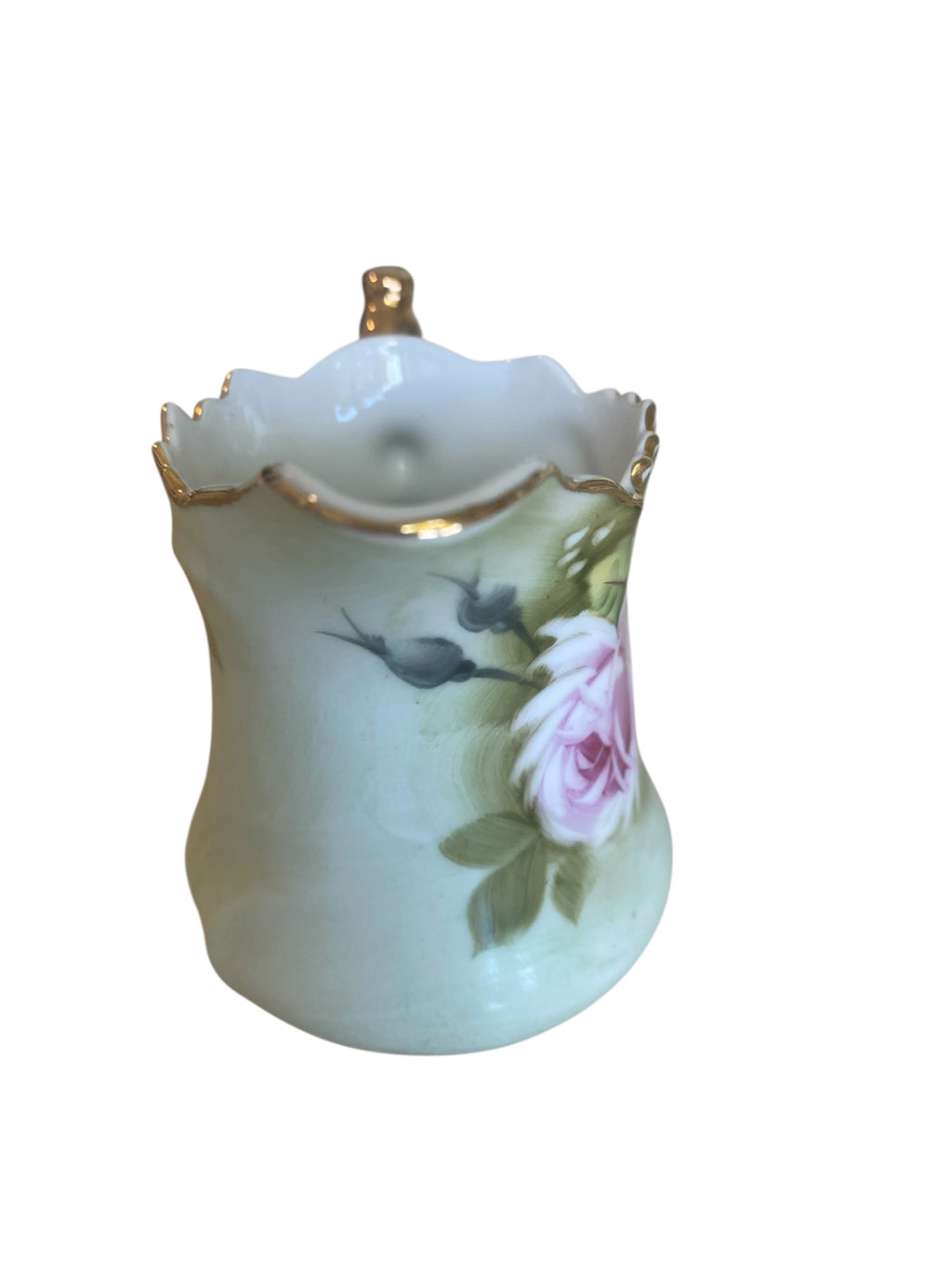 Vintage Lefton Coffee Pot and Creamer, Heritage Collection, Floral Design