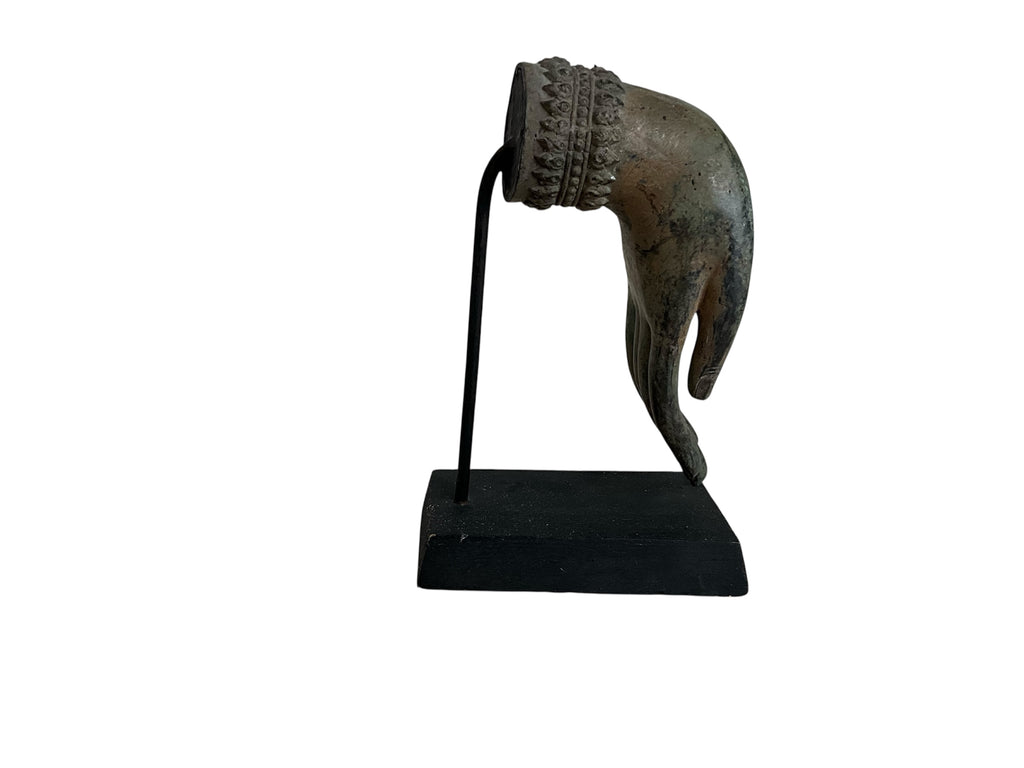 Thai Buddha Hand Mudra Sculpture, Bronze Blessing Hand