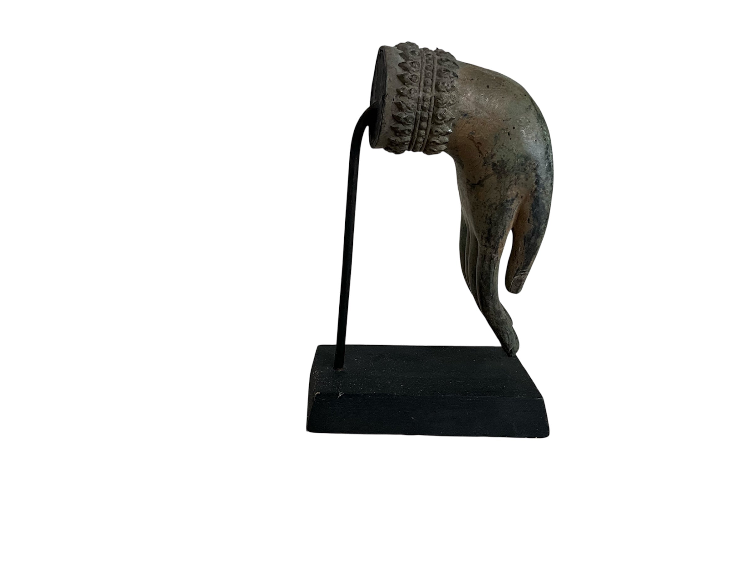 Thai Buddha Hand Mudra Sculpture, Bronze Blessing Hand
