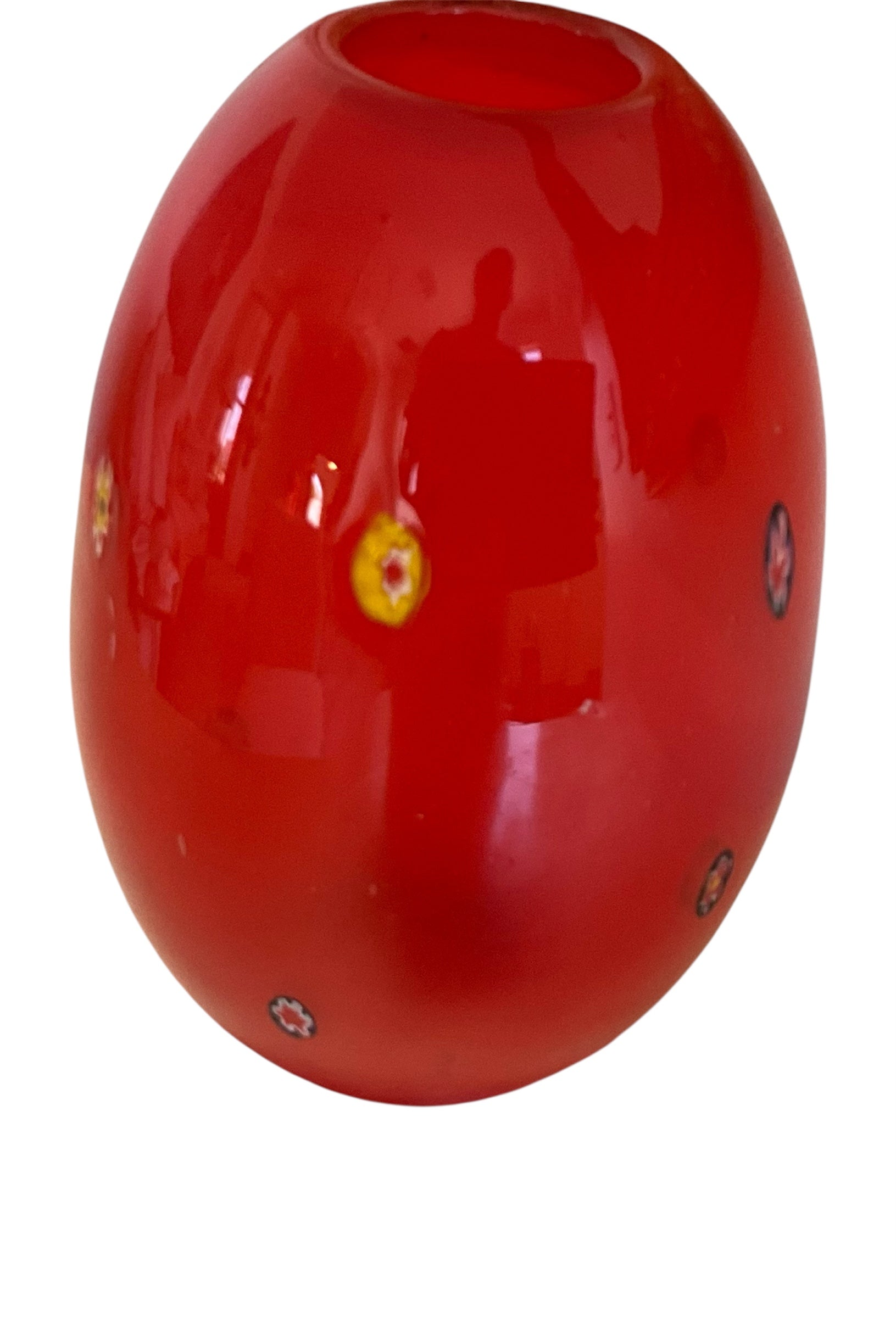 Translucent Opaque Artistic Vintage Murano Style Vase