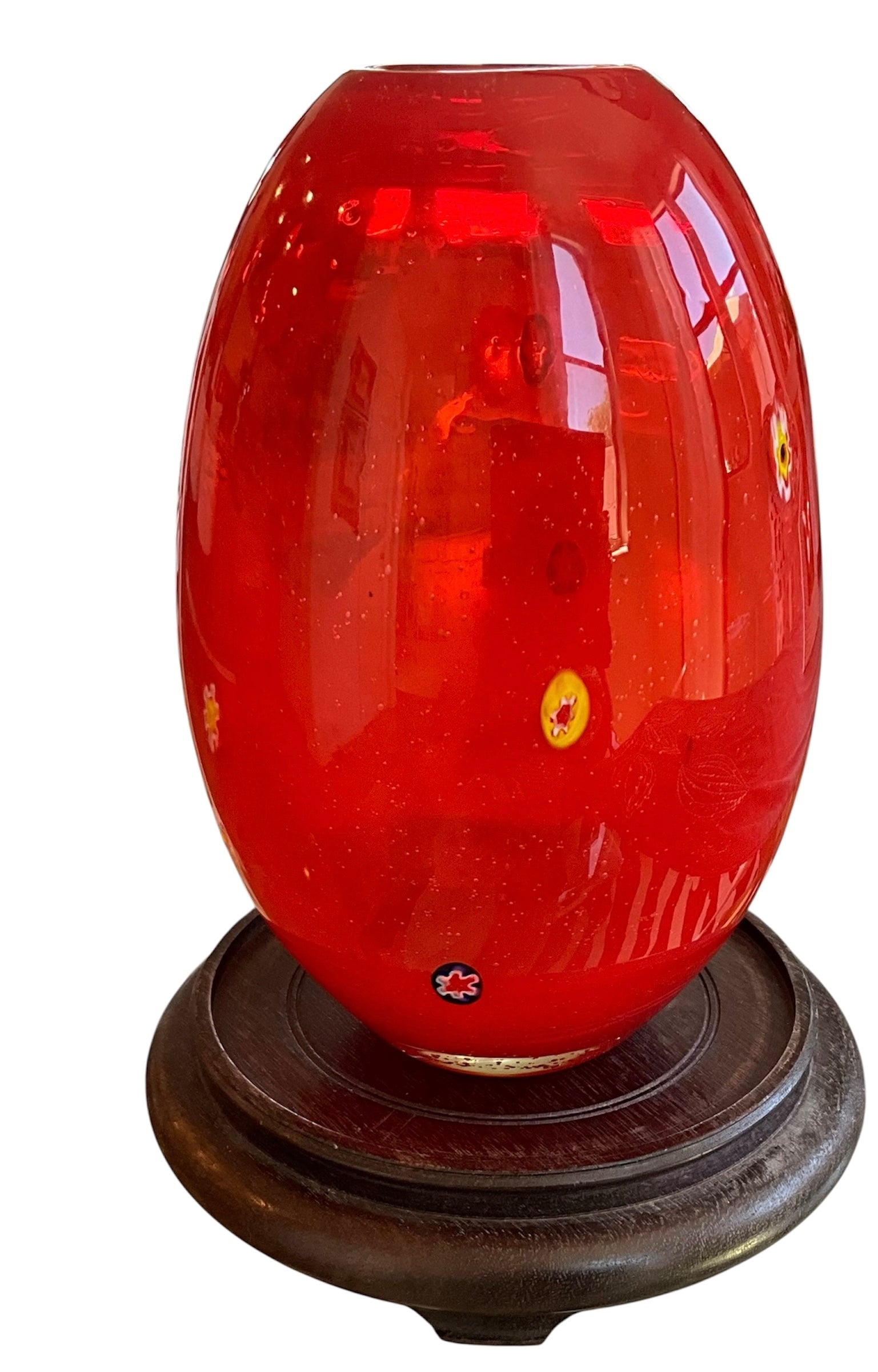 Translucent Opaque Artistic Vintage Murano Style Vase