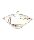SK Casserole Dish, Cherry Blossom Pattern, Platinum Trim, Japan